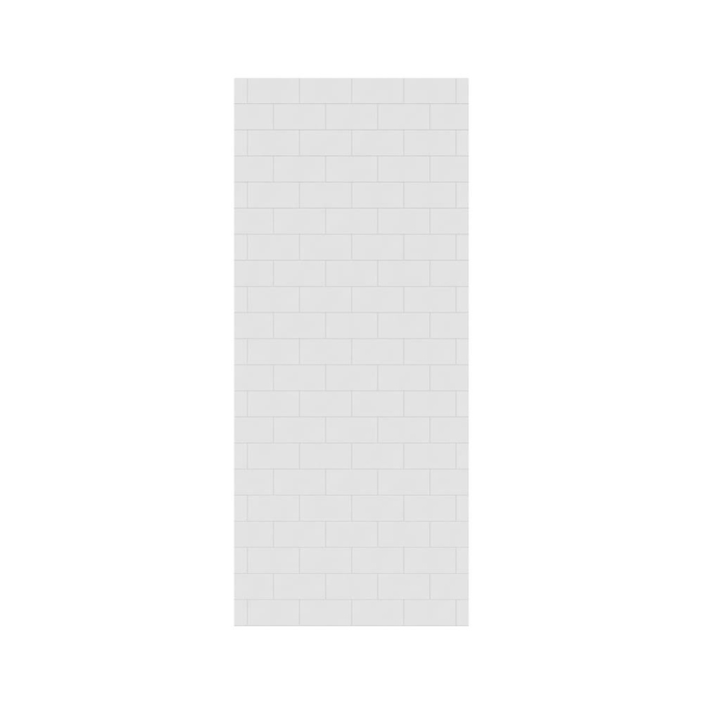 MTMK-8436-1 36 x 84 Swanstone® Metro Subway Tile Glue up Bathtub and Shower Single Wall Panel