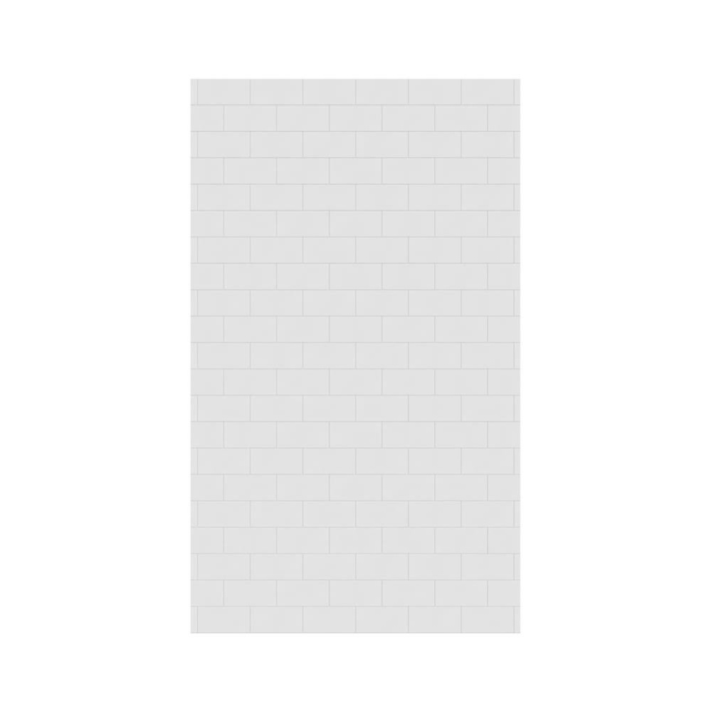 MTMK-8450-1 50 x 84 Swanstone® Metro Subway Tile Glue up Bathtub and Shower Single Wall Panel