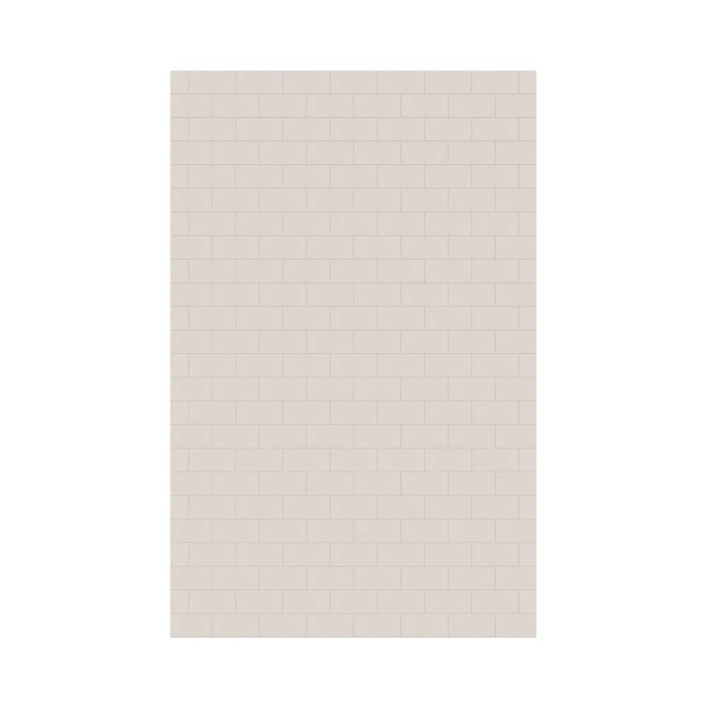 MTMK-9662-1 62 x 96 Swanstone® Metro Subway Tile Glue up Bathtub and Shower Single Wall Panel