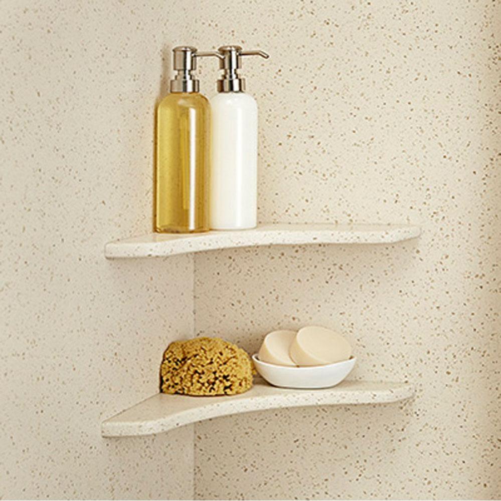 11.25  TRIANGULAR SHELF-GRAY GLASS