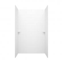 Swan MSMK843662.223 - 36'' x 62'' x 84'' Swanstone Subway Tile Bath Wall Bath Kit