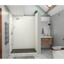 Swan MSMK963250.010 - MSMK96-3250 32 x 50 x 96 Swanstone® Modern Subway Tile Glue up Shower Wall Kit in White