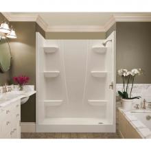 Swan VP6030CSAR.010 - VP6030CSAL/R 60 x 30 Veritek™ Pro Alcove Right Hand Drain Four Piece Shower in White