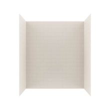 Swan MTMK723262.018 - MTMK72-3262 32 x 62 x 72 Swanstone® Metro Subway Tile Glue up Tub Wall Kit in Bisque