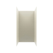 Swan MTMK723636.037 - MTMK72-3636 36 x 36 x 72 Swanstone® Metro Subway Tile Glue up Bathtub and Shower Wall Kit in
