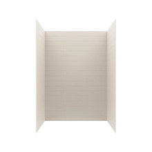 Swan MTMK723450.018 - MTMK72-3450 34 x 50 x 72 Swanstone® Metro Subway Tile Glue up Bathtub and Shower Wall Kit in