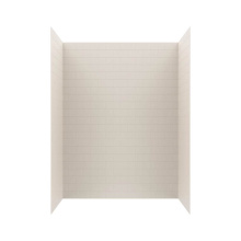 Swan MTMK843062.018 - MTMK84-3062 30 x 62 x 84 Swanstone® Metro Subway Tile Glue up Bathtub and Shower Wall Kit in