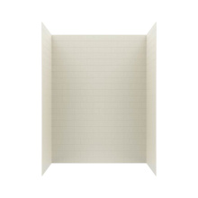 Swan MTMK843262.037 - MTMK84-3262 32 x 62 x 84 Swanstone® Metro Subway Tile Glue up Bathtub and Shower Wall Kit in