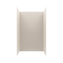 Swan MTMK843250.018 - MTMK84-3250 32 x 50 x 84 Swanstone® Metro Subway Tile Glue up Shower Wall Kit in Bisque