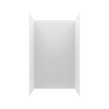 Swan MTMK843250.010 - MTMK84-3250 32 x 50 x 84 Swanstone® Metro Subway Tile Glue up Shower Wall Kit in White
