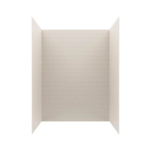 Swan MTMK844262.018 - MTMK84-4262 42 x 62 x 84 Swanstone® Metro Subway Tile Glue up Shower Wall Kit in Bisque