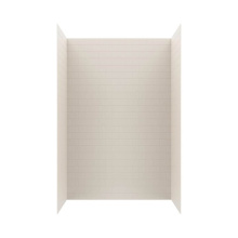 Swan MTMK963062.018 - MTMK96-3062 30 x 62 x 96 Swanstone® Metro Subway Tile Glue up Bathtub and Shower Wall Kit in