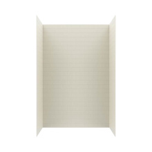 Swan MTMK963262.037 - MTMK96-3262 32 x 62 x 96 Swanstone® Metro Subway Tile Glue up Bathtub and Shower Wall Kit in