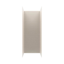 Swan MTMK963636.018 - MTMK96-3636 36 x 36 x 96 Swanstone® Metro Subway Tile Glue up Shower Wall Kit in Bisque