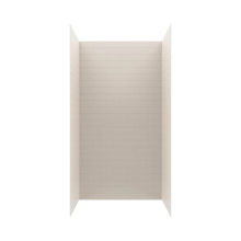 Swan MTMK963250.018 - MTMK96-3250 32 x 50 x 96 Swanstone® Metro Subway Tile Glue up Shower Wall Kit in Bisque