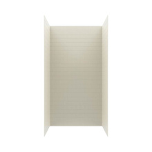 Swan MTMK963650.018 - MTMK96-3650 36 x 50 x 96 Swanstone® Metro Subway Tile Glue up Shower Wall Kit in Bisque