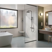 Swan MSMK8462.141 - MSMK-8462-1 62 x 84 Swanstone Modern Subway Tile Glue up Bathtub and Shower Single Wall Panel in M