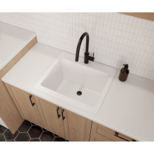Swan SSUS1000.010 - SSUS 22 x 25 Swanstone® Dual Mount Large Bowl Utility Sink in White