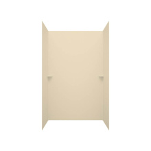 Swan SK364896.037 - SK-364896 36 x 48 x 96 Swanstone® Smooth Glue up Shower Wall Kit in Bone