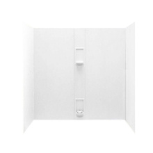 Swan SS00605.018 - SS-60-5 30 x 60 x 60 Swanstone® Smooth Glue up Tub Wall Kit in Bisque