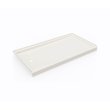 Swan SR03260RM.018 - SR-3260LM/RM 32 x 60 Swanstone® Alcove Shower Pan with Right Hand Drain in Bisque