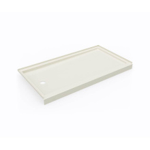 Swan SR03260RM.037 - SR-3260LM/RM 32 x 60 Swanstone® Alcove Shower Pan with Right Hand Drain in Bone