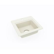 Swan BS01515.037 - BS-1515 15 x 15 Swanstone® Dual Mount Entertainment Sink in Bone