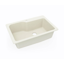 Swan KS03322SB.037 - KSSB-3322 22 x 33 Swanstone® Dual Mount Single Bowl Sink in Bone