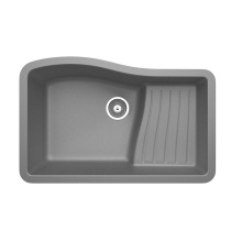 Swan QU03322AD.173 - QUAD-3322 22 x 33 Granite Undermount Ascend Bowl Sink in Metallico