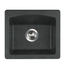 Swan QZ01816BS.077 - QZBS-1816 16 x 18 Granite Dual Mount Bar Sink in Nero