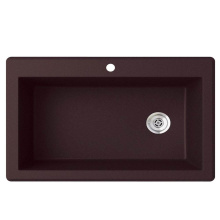 Swan QZ03322SB.170 - QZSB-3322 22 x 33 Granite Drop in Single Bowl Sink in Espresso