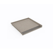 Swan ST03838.218 - STF-3838 38 x 38 Performix Alcove Shower Pan with Center Drain Limestone