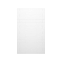 Swan MSMK8430.010 - MSMK-8430-1 30 x 84 Swanstone® Modern Subway Tile Glue up Bathtub and Shower Single Wall Pane