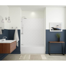 Swan NST6036.900 - Novaline 36 x 60 x 72 Subway Tile Glue up Wall Kit in White