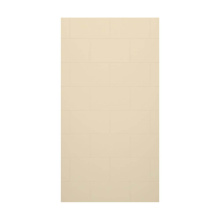 Swan TSMK7238.037 - TSMK-7238-1 38 x 72 Swanstone® Traditional Subway Tile Glue up Bathtub and Shower Single Wall