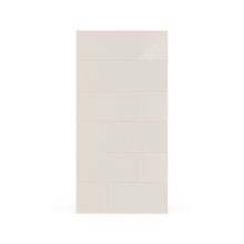 Swan TSMK7242.141 - TSMK-7242-1 42 x 72 Swanstone Traditional Subway Tile Glue up Bathtub and Shower Single Wall Panel
