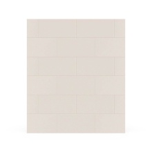 Swan TSMK8450.141 - TSMK-8450-1 50 x 84 Swanstone Traditional Subway Tile Glue up Bathtub and Shower Single Wall Panel