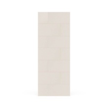 Swan TSMK8432.141 - TSMK-8432-1 32 x 84 Swanstone Traditional Subway Tile Glue up Bathtub and Shower Single Wall Panel