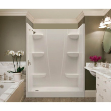 Swan VP6030CSAL.010 - VP6030CSAL/R 60 x 30 Veritek™ Pro Alcove Left Hand Drain Four Piece Shower in White