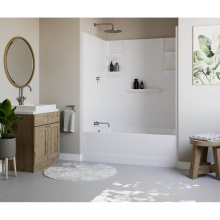 Swan VP6036CTSML.010 - VP6036CTSML/R 60 x 36 Veritek™ Pro Alcove Left Hand Drain Four Piece Tub Shower in White