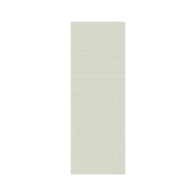 Swan MTMK8432.037 - MTMK-8432-1 32 x 84 Swanstone® Metro Subway Tile Glue up Bathtub and Shower Single Wall Panel