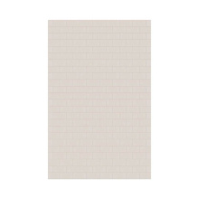 Swan MTMK9662.018 - MTMK-9662-1 62 x 96 Swanstone® Metro Subway Tile Glue up Bathtub and Shower Single Wall Panel