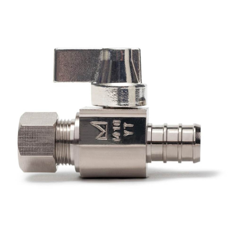 1/2 Pex F1807 x 1/4 Compression Nl 1/4-turn Straight Stop