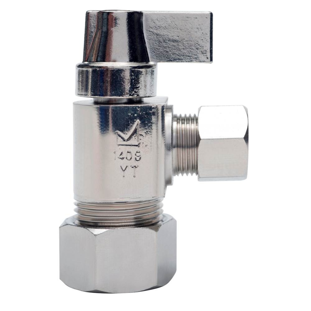 5/8 Compression x 1/4 Compression Nl 1/4-turn Angle Stop