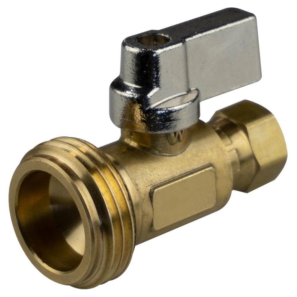 Boiler Drain Vlv 1/4 Swvl Comp X 3/4 Mht 1/4-turn Brs 1/bg