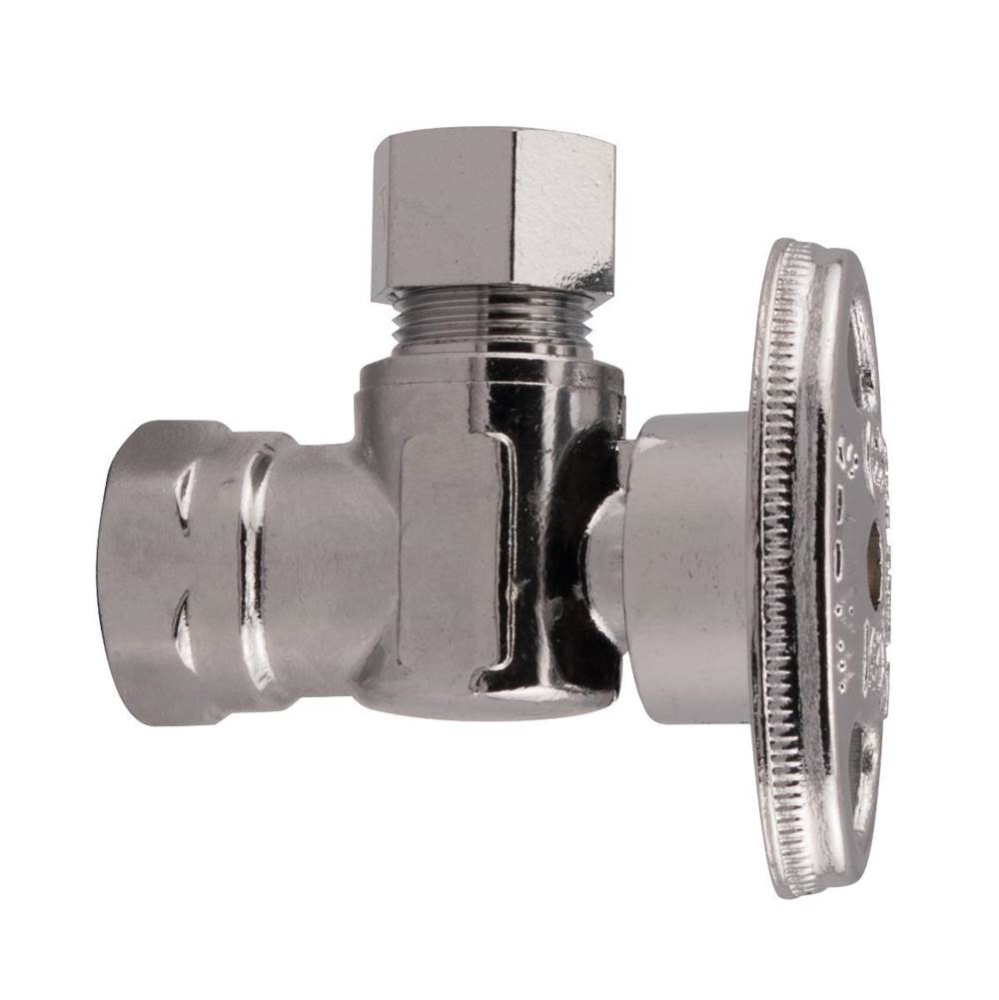 0147176 - Ang Stop 3/8 Fip X 3/8od Comp 1/4-turn Chr 1/bg