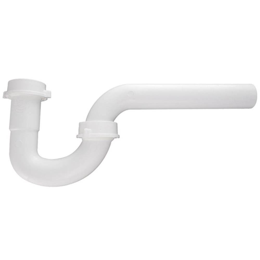 P-trap White 1-1/4 L/adapter W/soft Washer 1/bg