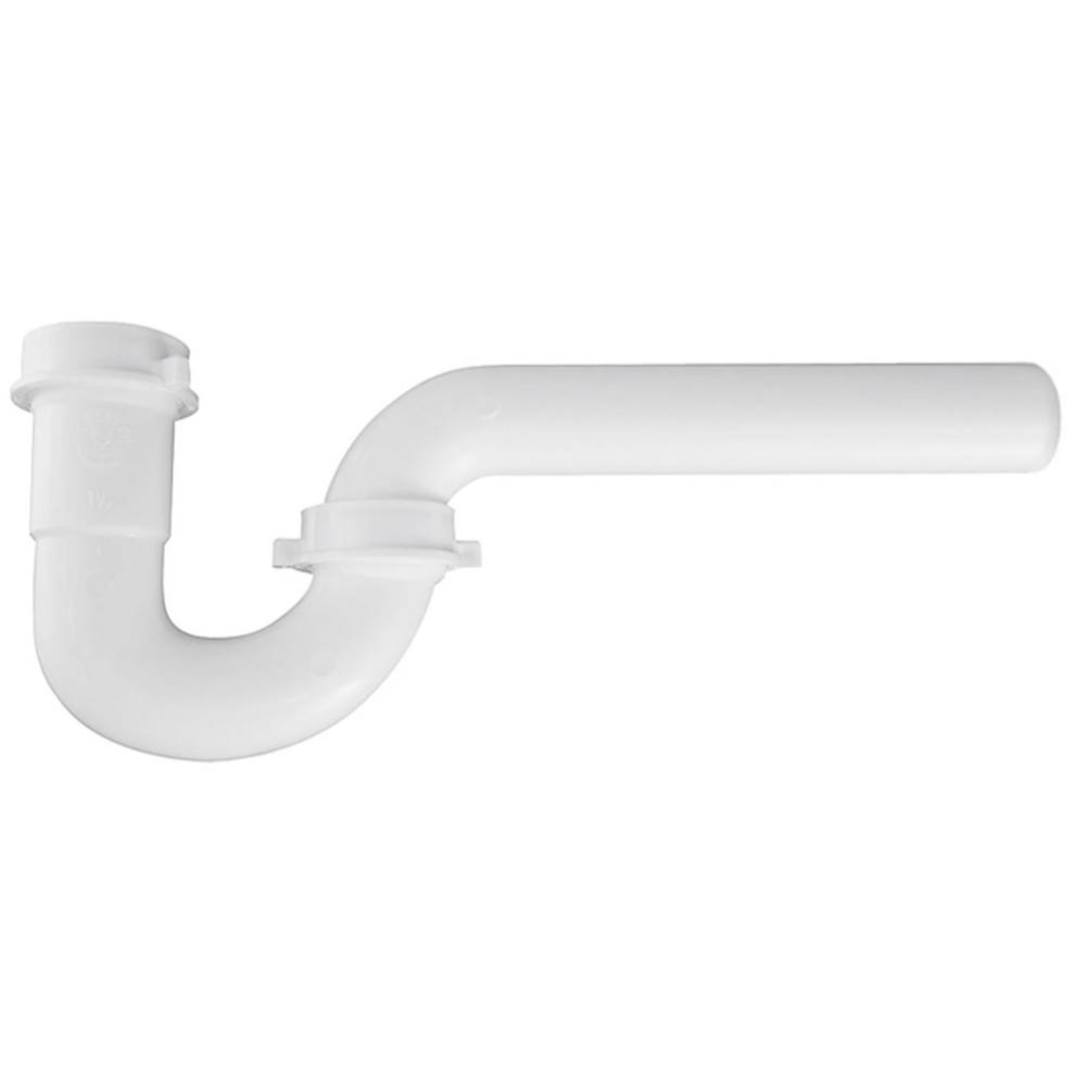 P-trap White 1-1/2 L/ Adapter W/soft Wshr 1/bg