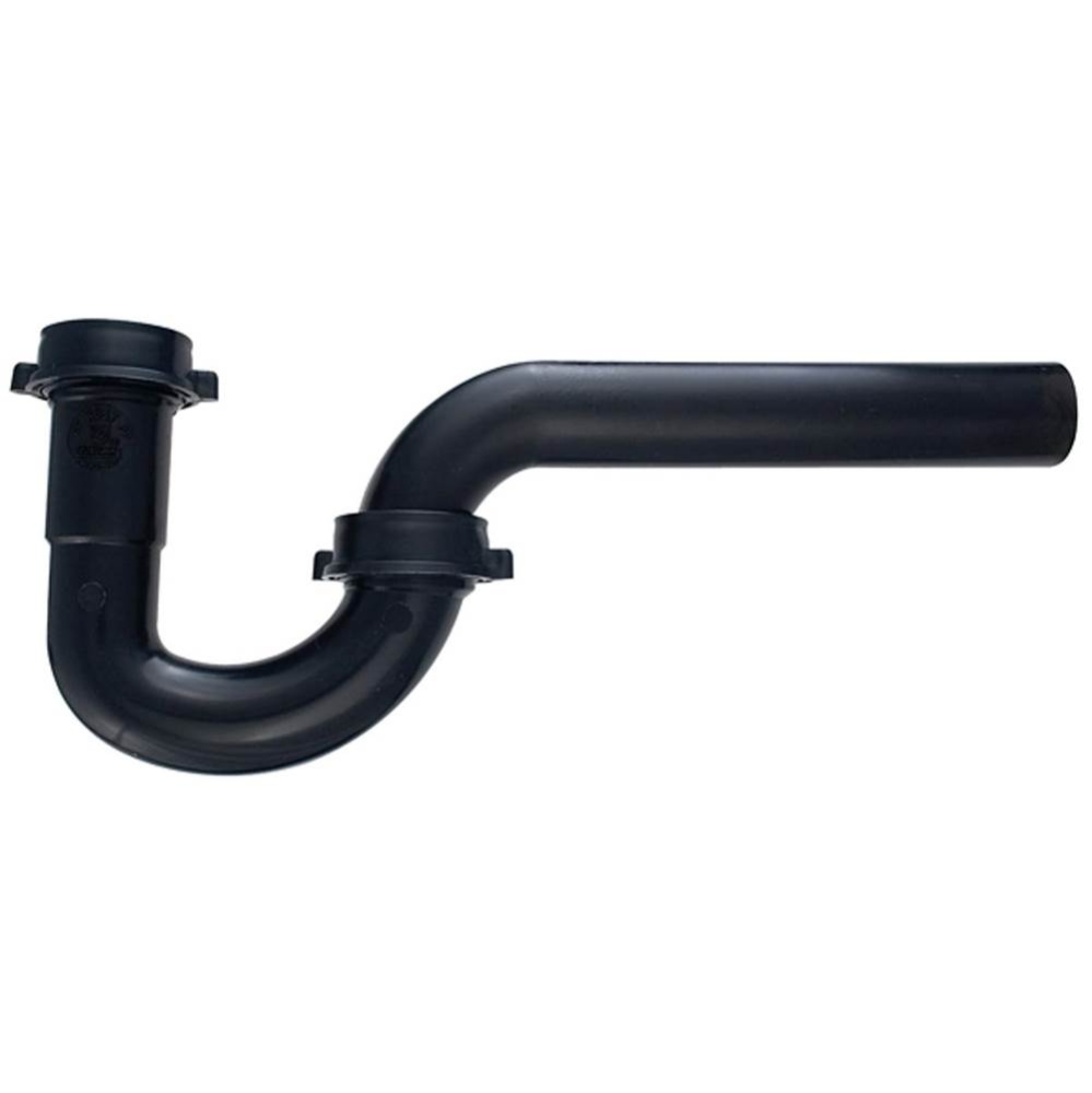 P-trap Black 1-1/4 L/adapter W/soft Washer 1/bg