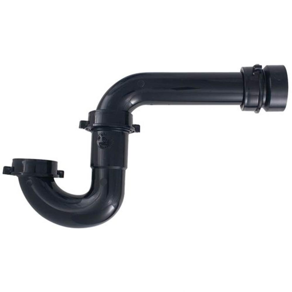 1-1/2 Reversible P-trap Black W/abs Trap Adapter 1/bg
